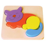 Inlegpuzzeltje Poes | Vigatoys