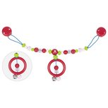 Kinderwagenketting Kunststof - Rood &amp; Wit | Heimess