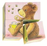 Cause - Houten blokpuzzel met 4 blokken &#039;baby dieren&#039;