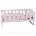 Houten Poppenwieg - Wit (zonder beddengoed) | Goki