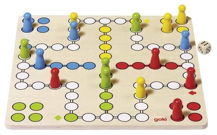 Houten Ludo-spel | Goki basic (56710)