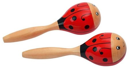 Set van 2 Maracas Lieveheersbeest | Goki