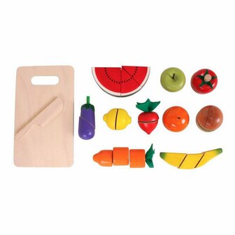 Snijset fruit en groente in koffer | Njoykids