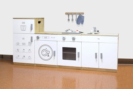 Speelkeuken Lux 4-dlg. Wit | Vigatoys