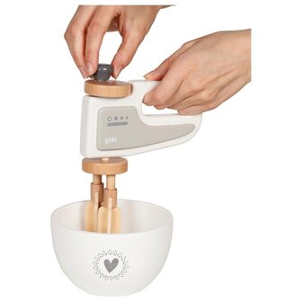 Handmixer met kom - Grijs | Goki