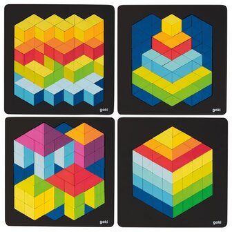 Set van 4 Mozaiekpuzzels | Goki