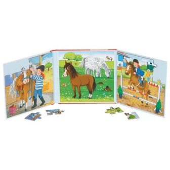 Magnetisch Puzzelboek - Manege | Goki