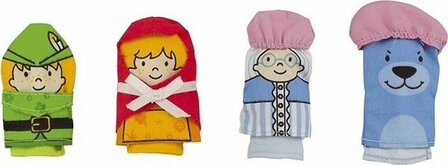 Set van 4 Vingerpoppetjes - Roodkapje | Goki