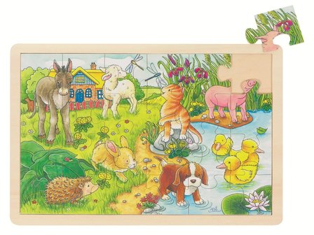 Inlegpuzzel Jonge Dieren | Goki