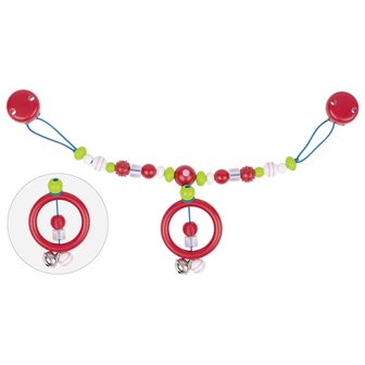 Kinderwagenketting Kunststof - Rood &amp; Wit | Heimess