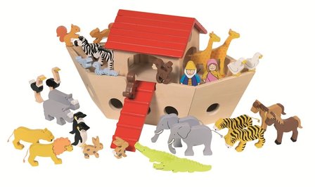 Goki - houten ark van Noah met dieren