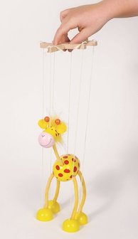 Goki - Houten marionet &#039;Giraffe&#039;