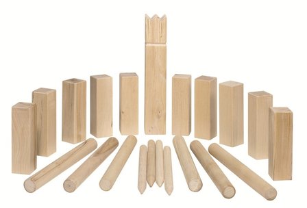 Goki - KUBB Vikingspel van hout - Middel