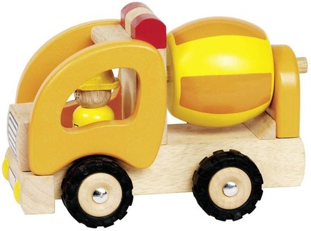 Goki - Kleine houten cementmixer