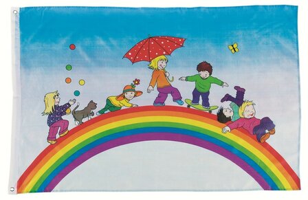 Goki - Nylon vlag &#039;regenboog&#039;
