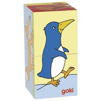 Blokpuzzel 2 blokken - Dieren | Goki