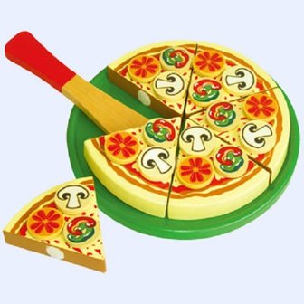 Houten Pizza &#039;Vegetariana&#039; | Viga Toys