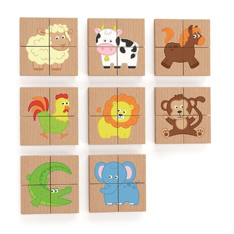 Magneetpuzzel Dieren 32-dlg | Vigatoys