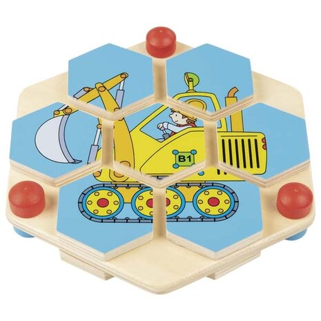 Hexagon Puzzel - Bouwplaats | Goki