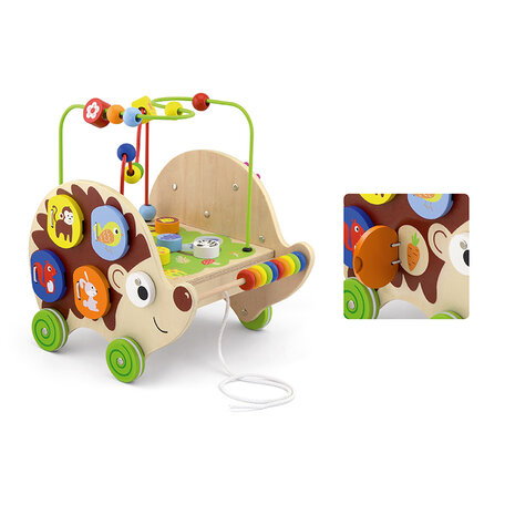 Egel Trekfiguur met Activity Center | Vigatoys