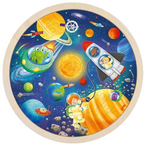 Inlegpuzzel Rond - Space