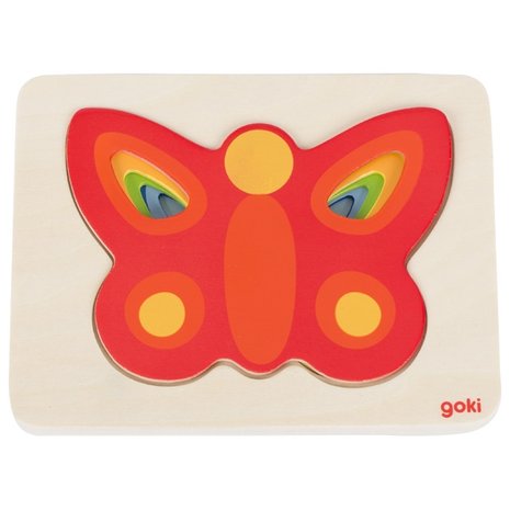 Lagenpuzzel - Vlinders | Goki