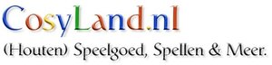 Logo COSYLAND, Houten speelgoed, - spellen en meer!